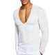 thumbnail image 1 of pstuiky camisas de manga larga para hombre, Camiseta deportiva de manga corta con cuello redondo, ajustada y de alta resistencia, de color liso para hombre camisetas de hombre l, 1 of 5