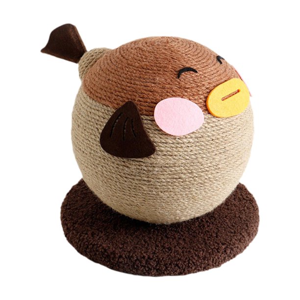 Cat Scratcher Cat Scratching Ball Entrenador lindo para gatos interiores Ejercicio de Café