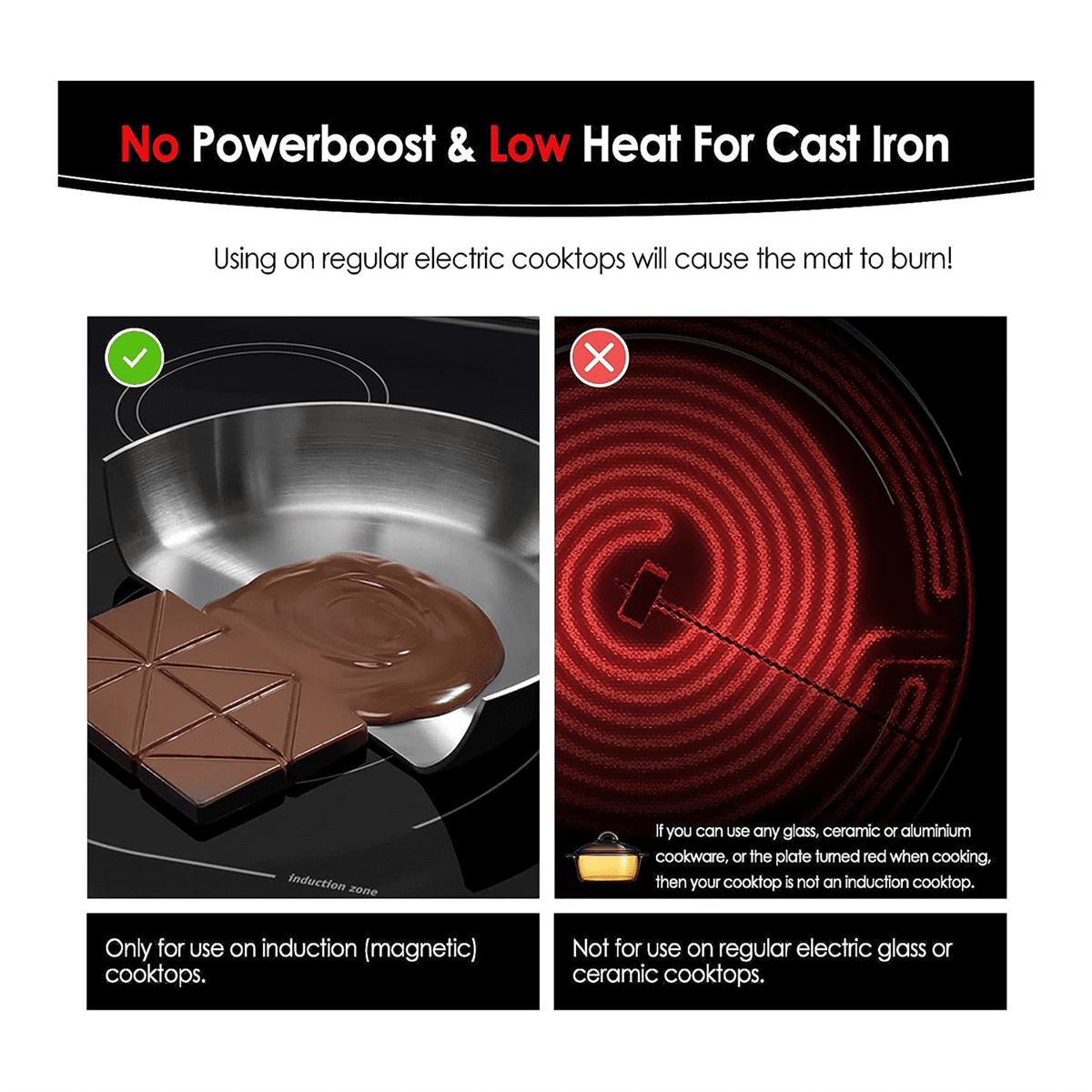 Large Induction Cooktop Protector Mat 20.4x30.7 Inch,Electric Stove Burner Covers Antiscratch As Glass Top Stove Cover