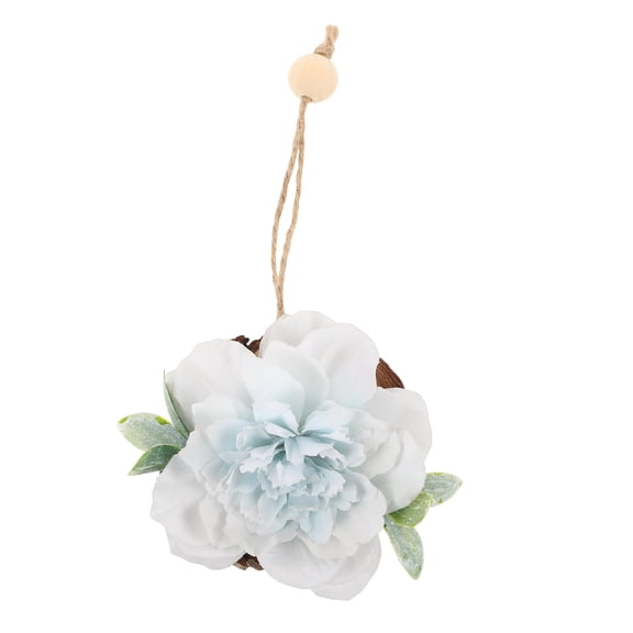 TABLZONE Hanging Artificial Flowers Rustic Farmhouse Wall Decor Sky-Blue Cloth 1Pcs