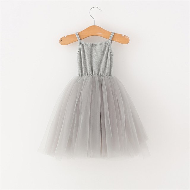 LEEy-world Robe de Mode pour Filles Tout-Petits Manches Courtes Imprimés Dessin Animé Butterfly Robe de Danse Fête Princesse Vêtements, Gris