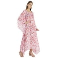 thumbnail image 2 of Moomaya Hooded Caftan For Women's Long Printed Bikini Cover Up Summer Turkish Beachwear-5991, 2 of 7