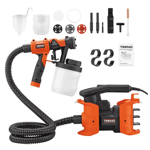 Pistola Eléctrica para Pintar BLOOSOM 1000w Negro/Naranja