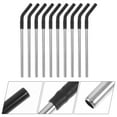 thumbnail image 4 of 10Pcs Reusable Stainless Steel Straws with Silicone Tips Milk Tea Coffee Drinking Straws, 4 of 5