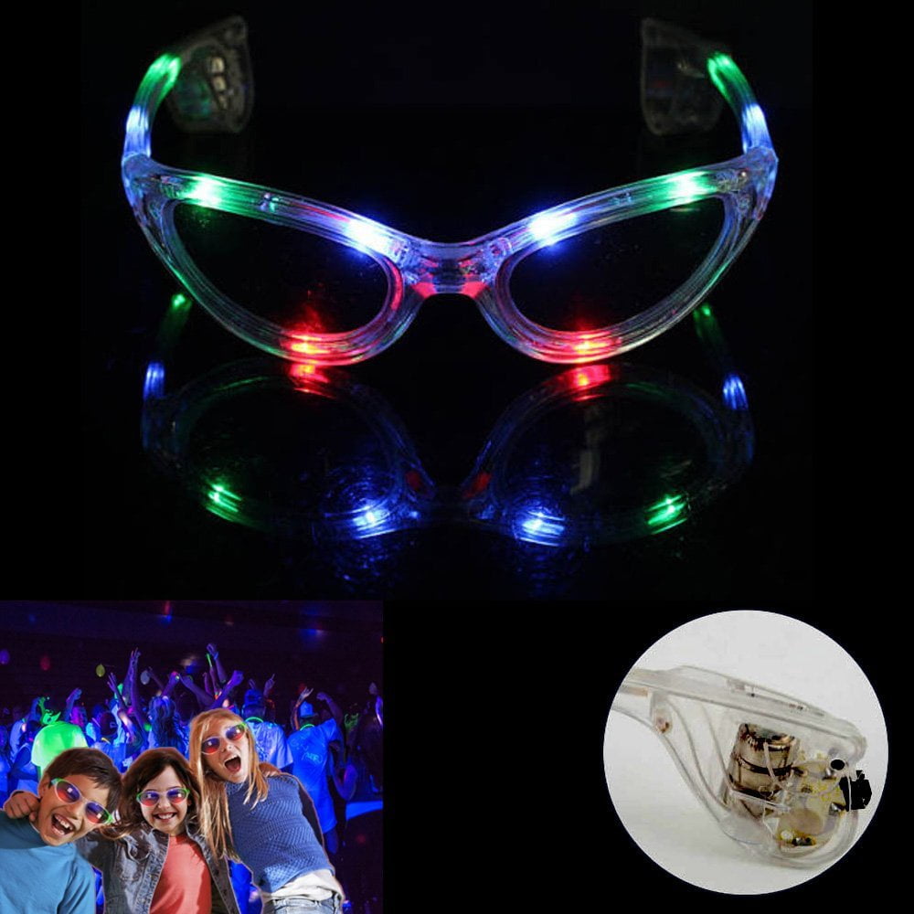 Dazzling Toys LED Light up Flashing Glasses for Kids Party Favors