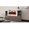 thumbnail image 4 of Komi WH03 Electric Fireplace Modern 63" Sideboard, 4 of 8