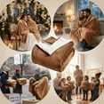 thumbnail image 6 of Ameha Bulk Sherpa Fleece Blankets 18-Pack Throw Size Plush Soft Warm & Cozy For Home Shelter Charity Lightweight Machine Washable Camel Color, 6 of 12