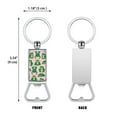 thumbnail image 2 of WIRESTER Household Kitchen Tools Keychains Metal Bottle Opener With Key Ring - Green Frog Pattern, 2 of 6