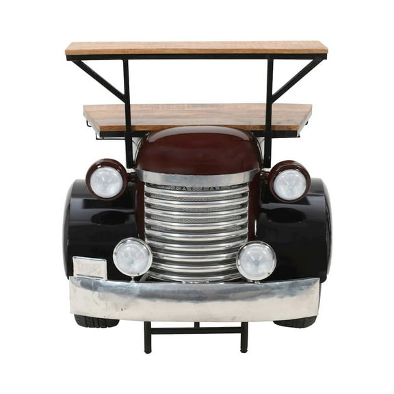 Jofran Glory Days Woody Vintage Car Console Table Home Bar