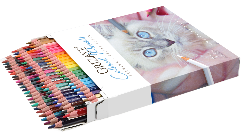 Grizaye 72pc Velvet-Touch Premium Colored Pencils