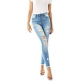 thumbnail image 3 of Kancan - Women's High Rise Button Fly Distressed Super Skinny Jeans - kc7310 with kc6192 ST, 3 of 11