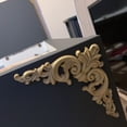 thumbnail image 2 of 4Pcs Wood Carved Mouldings Corner Onlay Applique European Decor 20X20cm, 2 of 8