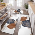 thumbnail image 2 of Blue Boho Abstract and Plant Pattern Kitchen Rugs Sets Of 3,Kitchen Runner Rugs Non Skid Washable,Decorative Kitchen Floor Mats for Kitchen,Sink,Laundry,17"x30"+ 17"x47" + 17"x59", 2 of 6