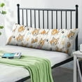 thumbnail image 2 of Dog Lover's Body Pillow Cover - Soft & Breathable, Hidden Zipper, 20"x54", Cute Puppy & Floral Print - Perfect Gift for Pet Lovers, Side Sleepers & Dog Themed Decor, 2 of 7