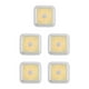thumbnail image 3 of Bearachild Lámpara de escalera de gabinete de batería de luz nocturna inalámbrica PIR con sensor de movimiento LED Luz cálida de concha blanca cuadrada 5Conjunto, 3 of 6