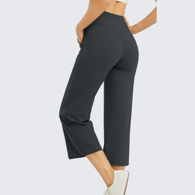 Cotton Capri Pants for Women Plus Size Slimming Breathable Tummy