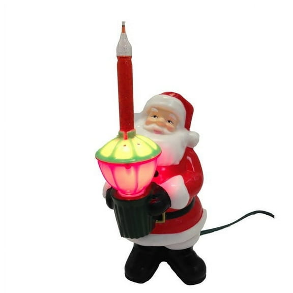 Kurt Adler 7-Inch Injection Mold Santa Bubble Light Tabletop Decoration