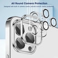 thumbnail image 3 of Magnetic Case for iPhone 13 Pro 6.1'', [Built-in Camera Lens Cover] Soft Shockproof Clear Back Slim Phone Case [Compatible with MagSafe] for iPhone 13 Pro, Silver, 3 of 14