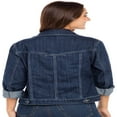 thumbnail image 5 of SKYLINEWEARS Women Denim Jacket Button UP Long Sleeve Ladies Stretch Trucker Jean Jackets, 5 of 5