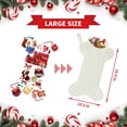 thumbnail image 7 of ‌Large 16.4" Knit Dog Christmas Stocking - Bone Shaped Pet Holiday Decor with Hanging Loop, Super Soft Cable Knit Xmas Stockings for Pets & Family Décor‌, 7 of 7