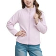 thumbnail image 4 of Girls Zip Up Fleece Jacket Fall Sherpa Sweatshirts Coat with Pockets (Purple 3-4 Years), 4 of 4
