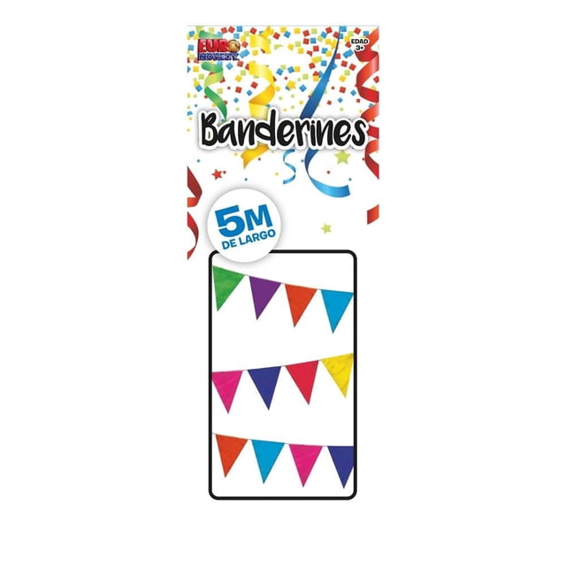 Banderines Multicolor Euro Novelty 5 metros 1 Pieza