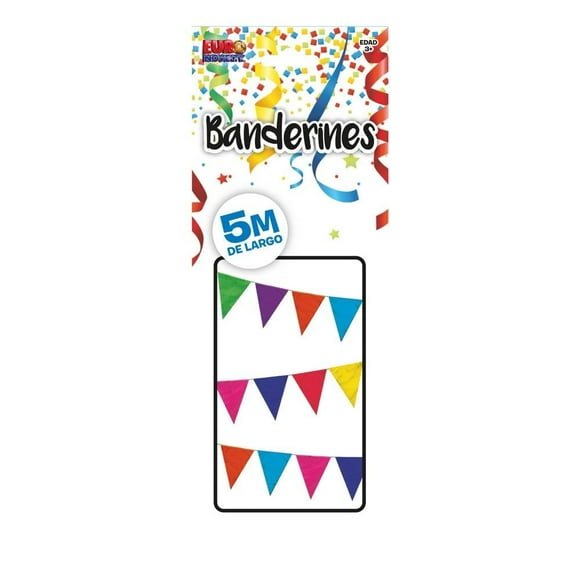 Banderines Multicolor Euro Novelty 5 metros 1 Pieza