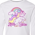 thumbnail image 4 of Inktastic Little Sister Unicorn Long Sleeve Youth T-Shirt, 4 of 5