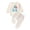 A-White, variant on NIEWTR Baby and Toddler Matching Pajamas Girls Toddler Kids Long Sleeve Crewneck Top with Elastic Waistband Sweatpants Fall Winter Daily Loungewear Soft for 2T 3T(A-White,6-9 Months)