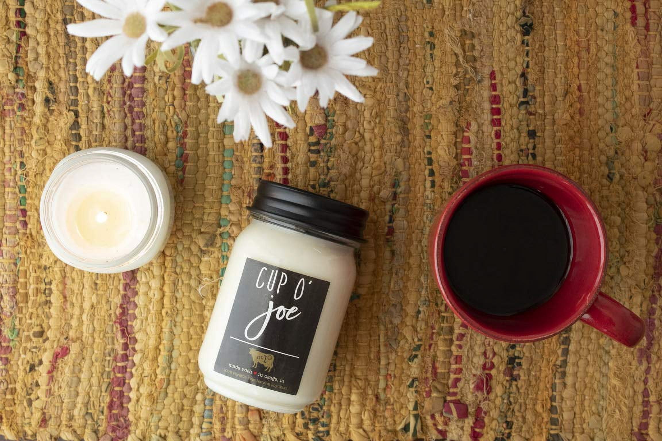 Milkhouse Candle Company, Farmhouse Collection, 26oz Canning Jar, Cup O' Joe