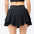 thumbnail image 4 of VUPSGEZ Women's Yoga Sports Skirt Loose And Breathable Running Skirt Anti Exposure Two Fitness Skirt (Black,S), 4 of 6