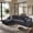 Dark Gray, variant on Hommidika 106" Boneless Couch for Living Room,L-Shaped Cloud Modular Sectional Sofa with Deep Seat No Assembly Required(Black,Left Facing Chaise)