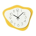 thumbnail image 2 of deevoka Hanging Clock Silent Family Friends Wall Art Decor Office Acrylic Wall Clock Yellow, 2 of 9