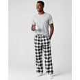 thumbnail image 7 of NY Threads Mens Flannel Pajama Pants with Pockets Soft Cotton Sleepwear Lounge PJ Bottoms, XX-Large, Black/White, 7 of 7