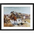 thumbnail image 2 of Art.com Bronc to Breakfast Giclee Print by Charles Marion Russell, Black Frame Wall Art, 21" x 17", 2 of 5