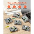 thumbnail image 2 of KFFKFF Label Maker Tape, 6-Pack, 0.47 in / 12 mm Colored Label Refills Compatible with Brother P-Touch Models, Suitable Replacement for TZe-131, TZe-231, TZe-431, TZe-531, TZe-631, TZe-731, 2 of 9
