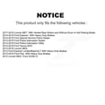 thumbnail image 2 of CMX Front Rear Disc Brake Rotors Kit for Car Ford Explorer Flex Taurus Police Interceptor Utility Sedan Lincoln MKS MKT Special Service K8-101147, 2 of 8