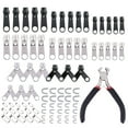 thumbnail image 4 of 84pcs/Bag Zipper Repair Kit Zip Slider head kit zipper Rescue Universal Zippers Clothes Bag Tent Fix Plier Sewing Tool, 4 of 8