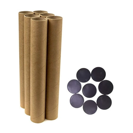 Mailing Tubes with Caps, 3-Inch x 24 inch Usable Length (3 Pack) Tubeequeena