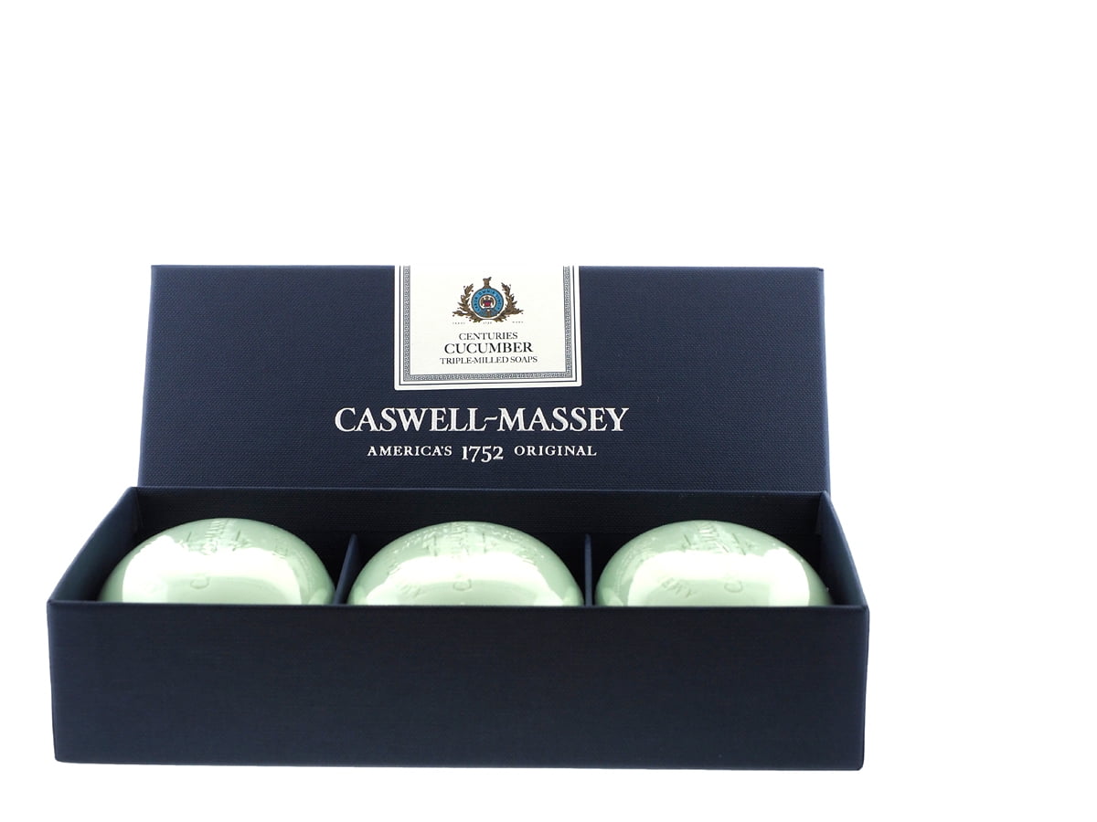 Caswell Massey Centuries Cucumber Three-Soap Set 3-5.8 oz/164 gr