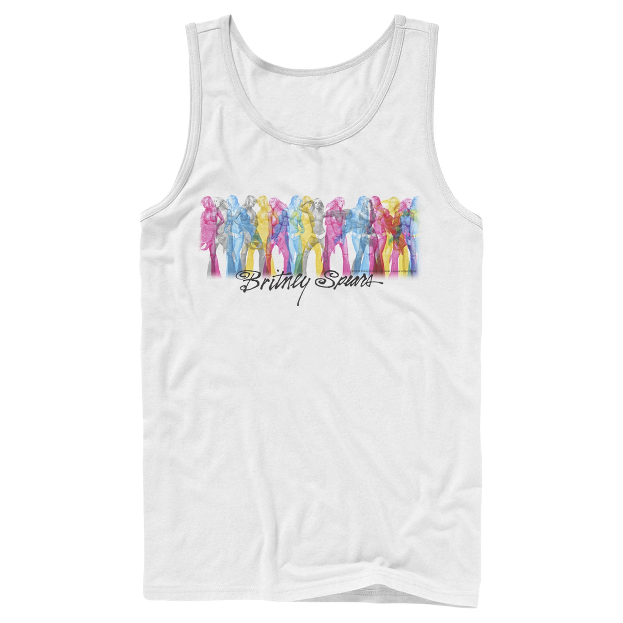Britney Spears Britney Spears Men S Rainbow On Stage Tank Top Walmart Com Walmart Com
