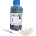 thumbnail image 1 of shiyou-Ink Refill 250ml Universal Black Ink Refill Kit Dye Bulk Ink for HP Epsn Canon Brother Inkjet Printers Refillable Cartridge or CIS CISS System (9oz)(Cyan, 1 of 4