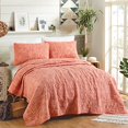 thumbnail image 2 of Jungalow Hamsa 3-Piece Quilt Set - Lightweight Coverlet Set, Quilted Bedding Set with Shams, All Seasons, King Size, Blush, 2 of 4