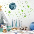 thumbnail image 4 of Pegatinas de pared pegatinas luminosas estrellas luminosas pegatinas luminosas calcomanías de pared sistema solar estrellas fluo, 4 of 5