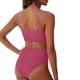 thumbnail image 5 of Conjuntos de bikini tankini para mujer Trajes de baño de bloques de color Traje de baño de dos piezas con tirantes anchos y soporte Traje de baño de dos piezas para mujer Trajes de baño tankini para m, 5 of 5