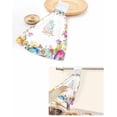 thumbnail image 6 of Pastoral Style Flowers Plants Hand Towel Hanging Cloth Quick Dry Absorbent Towel Kitchen Hanging Towel Cleaning Rag, 6 of 6