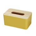 thumbnail image 2 of Desk Tissue Box Cover, Covered Plastic Storage Case for Standard Tissues, Transparent, White, 16 x 12 x 9 cm, 1 Pack, 2 of 6