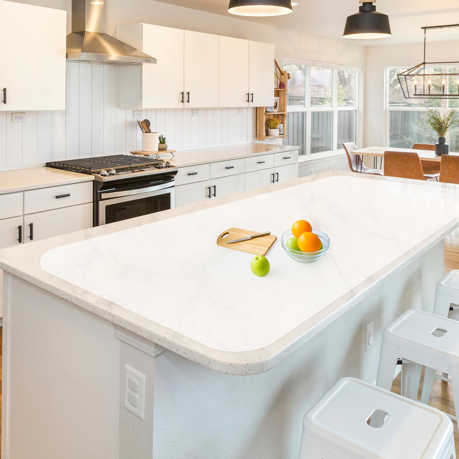 Silicone Mats for Kitchen Counter,  47.24"x 23.62" Extra Large Silicone Mat, Non-slip Heat Resistant Kitchen Counter Mat, Quartz Countertop Protector, Shipped Rolled Up, No Creases, Gray