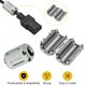 thumbnail image 4 of Uxcell 15 Pcs Núcleo de Filtro de Ferrita RFI EMI Supresión de Ruido Cable Clip ID 13mm 0.51Pulgadas Estilos Regulares para Dispositivos Electrónicos, Industria, Gris, 4 of 7