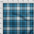 thumbnail image 3 of oneOone Polyester Spandex Blue Fabric Tartan Diy Clothing Quilting Fabric Print Fabric By Yard 56 Inch Wide, 3 of 4